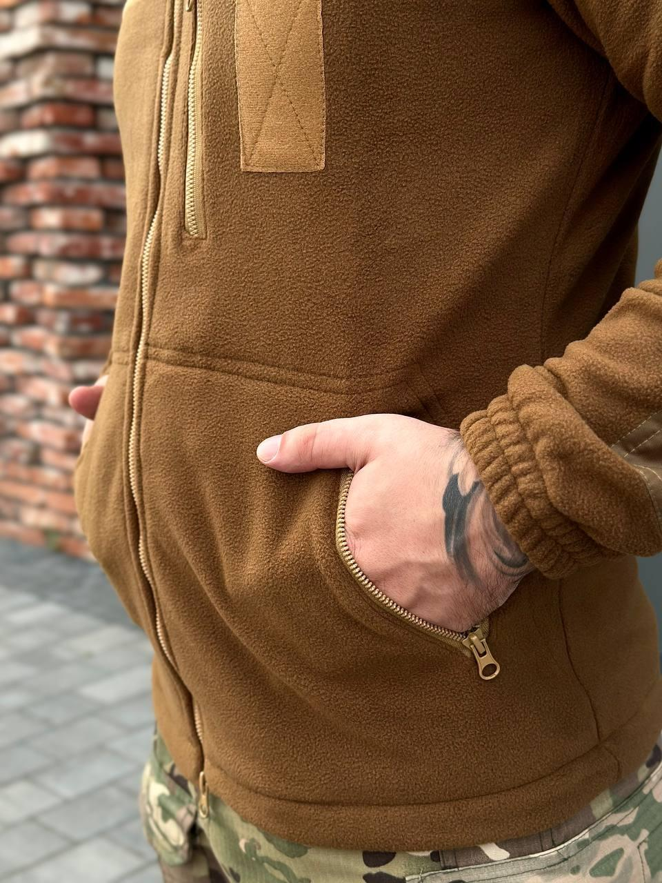 Флісова кофта койот military