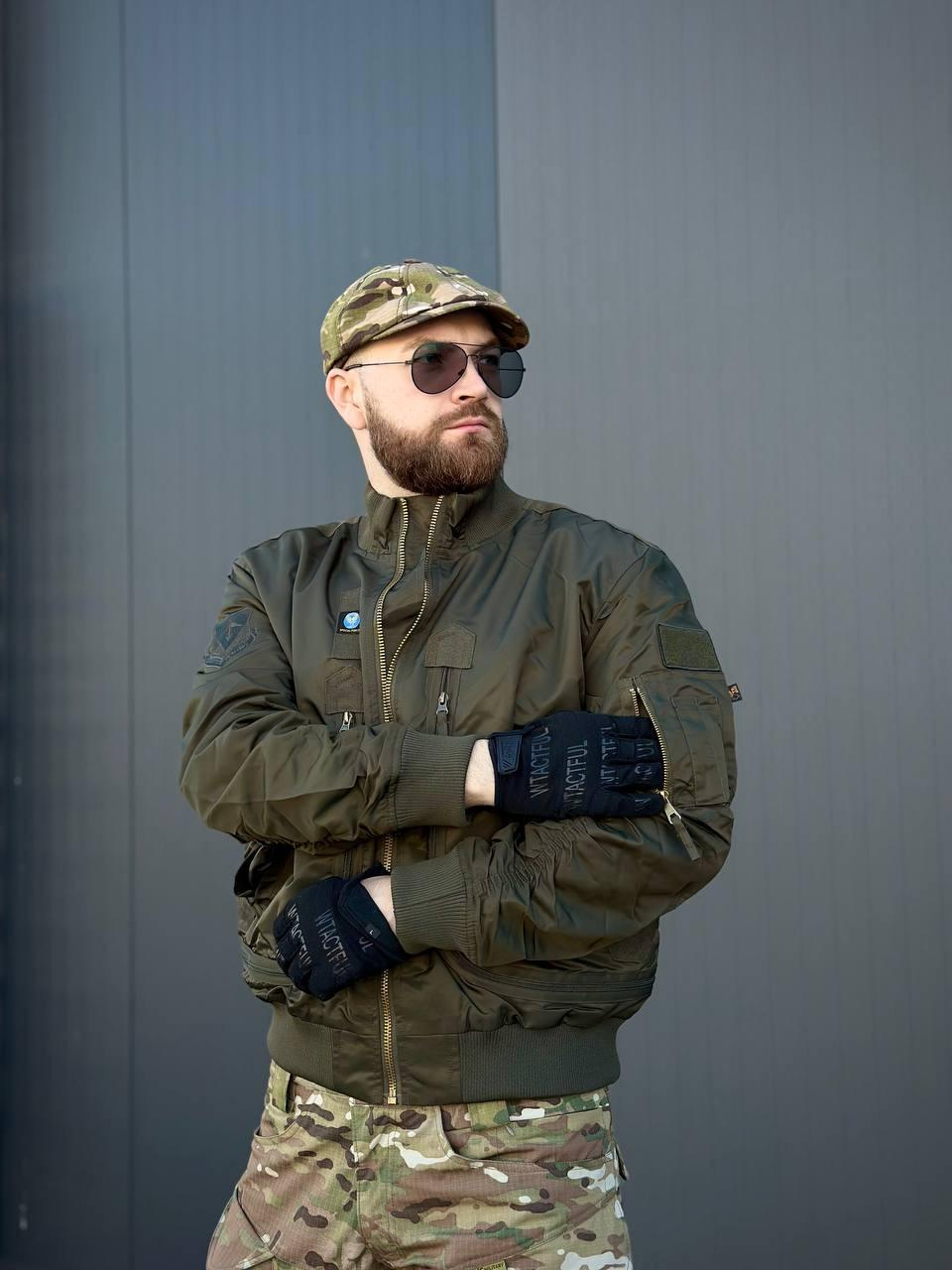 Бомбер льотний олива AIR Forces Olive