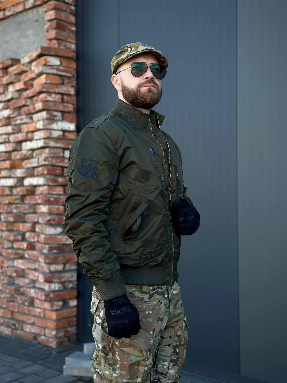 Бомбер льотний олива AIR Forces Olive