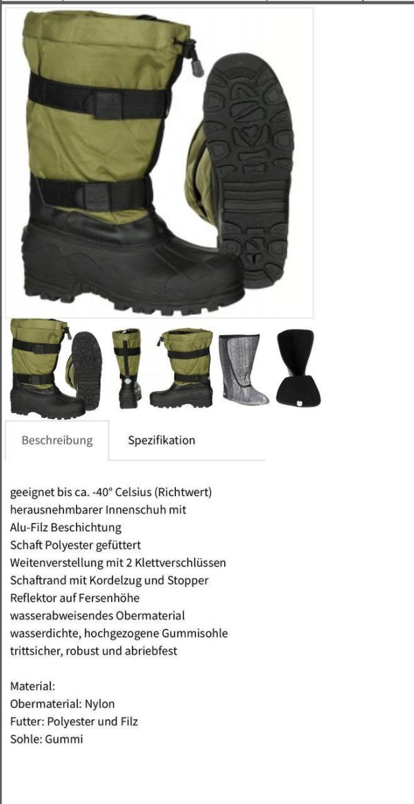 Черевики зимові Fox Outdoor Thermo Boots «Fox 40C» Olive