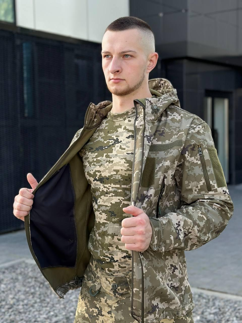 Куртка Софтшел піксель B&L