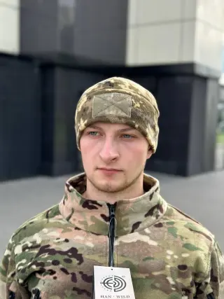 Шапка флісова піксель з Velcro