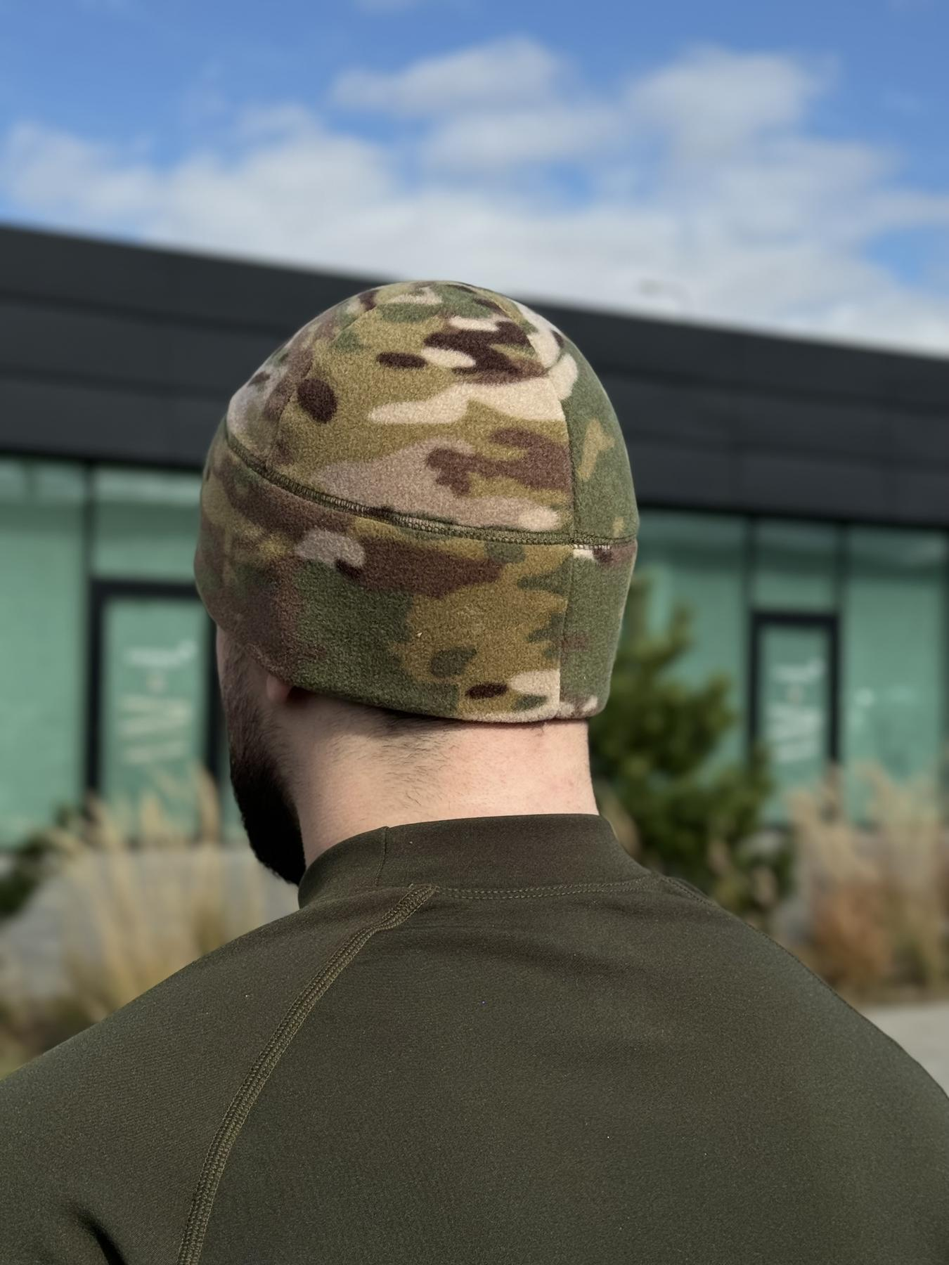 шапка фліс мультикам Military