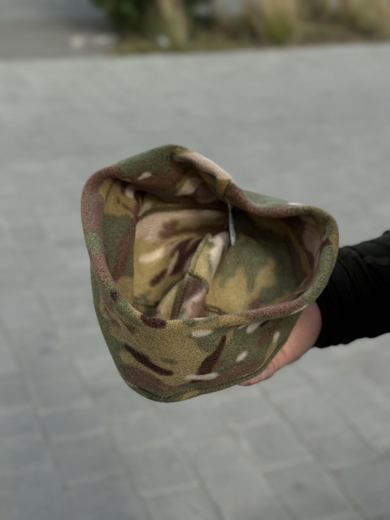 шапка фліс мультикам Military