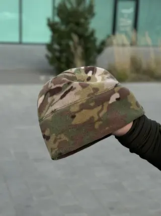 шапка фліс мультикам Military