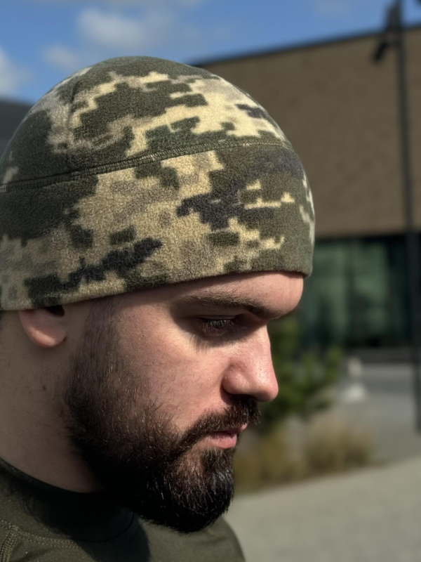 шапка фліс піксель Military