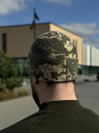 шапка фліс піксель Military