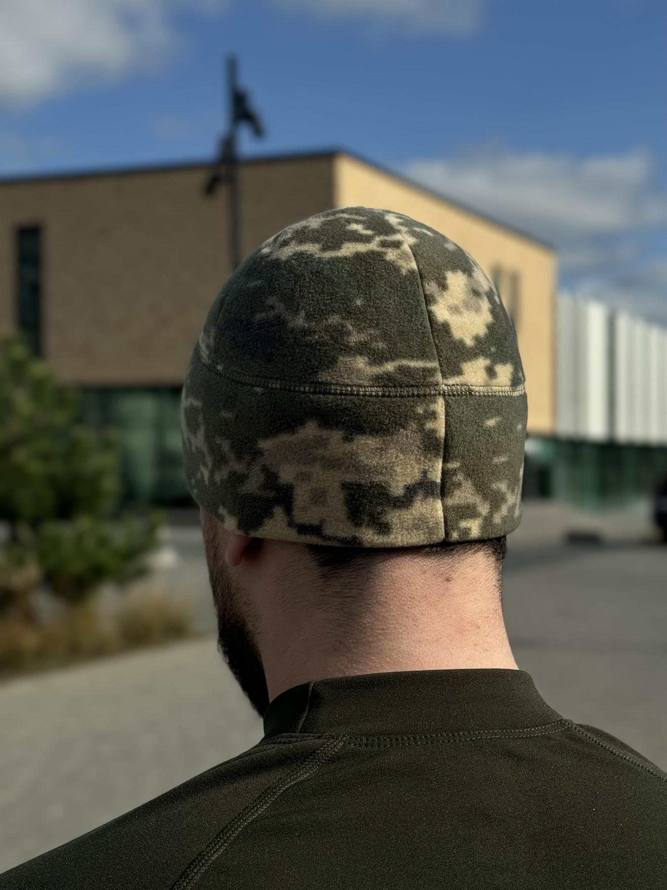 шапка фліс піксель Military