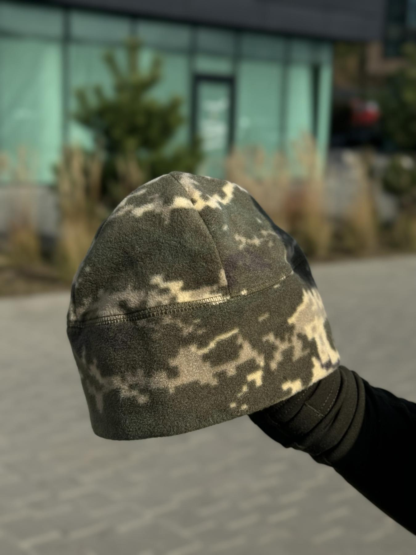 шапка фліс піксель Military