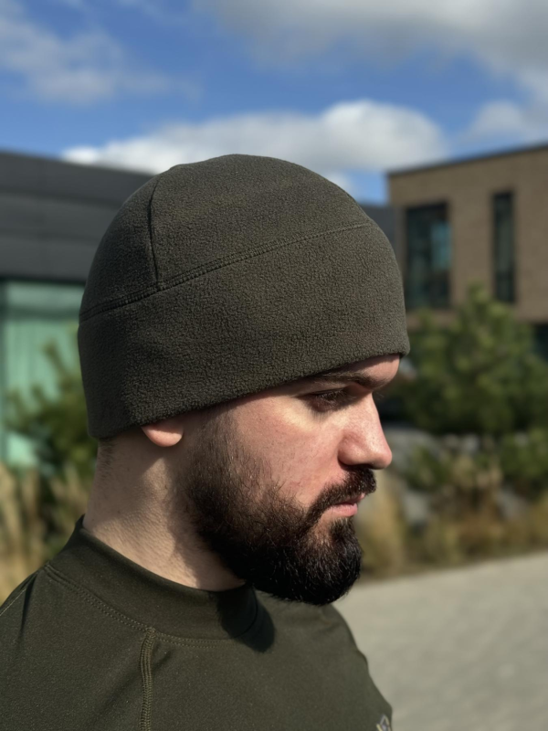 шапка фліс олива Military