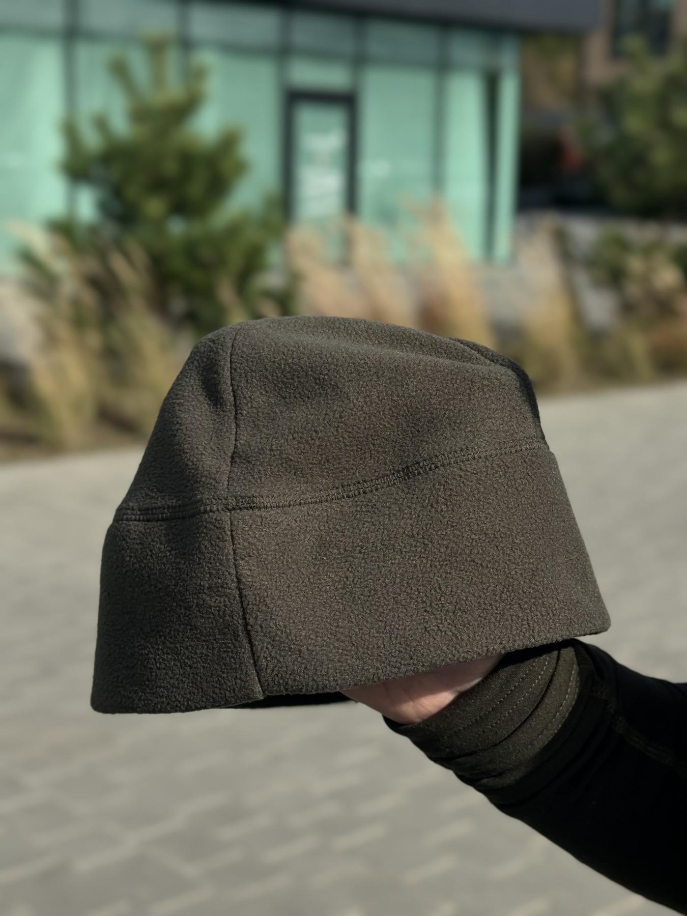 шапка фліс олива Military