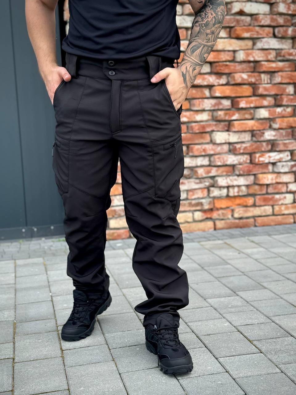 Костюм чорний софтшел Military