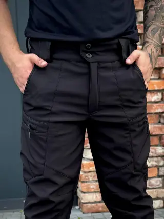 Костюм чорний софтшел Military