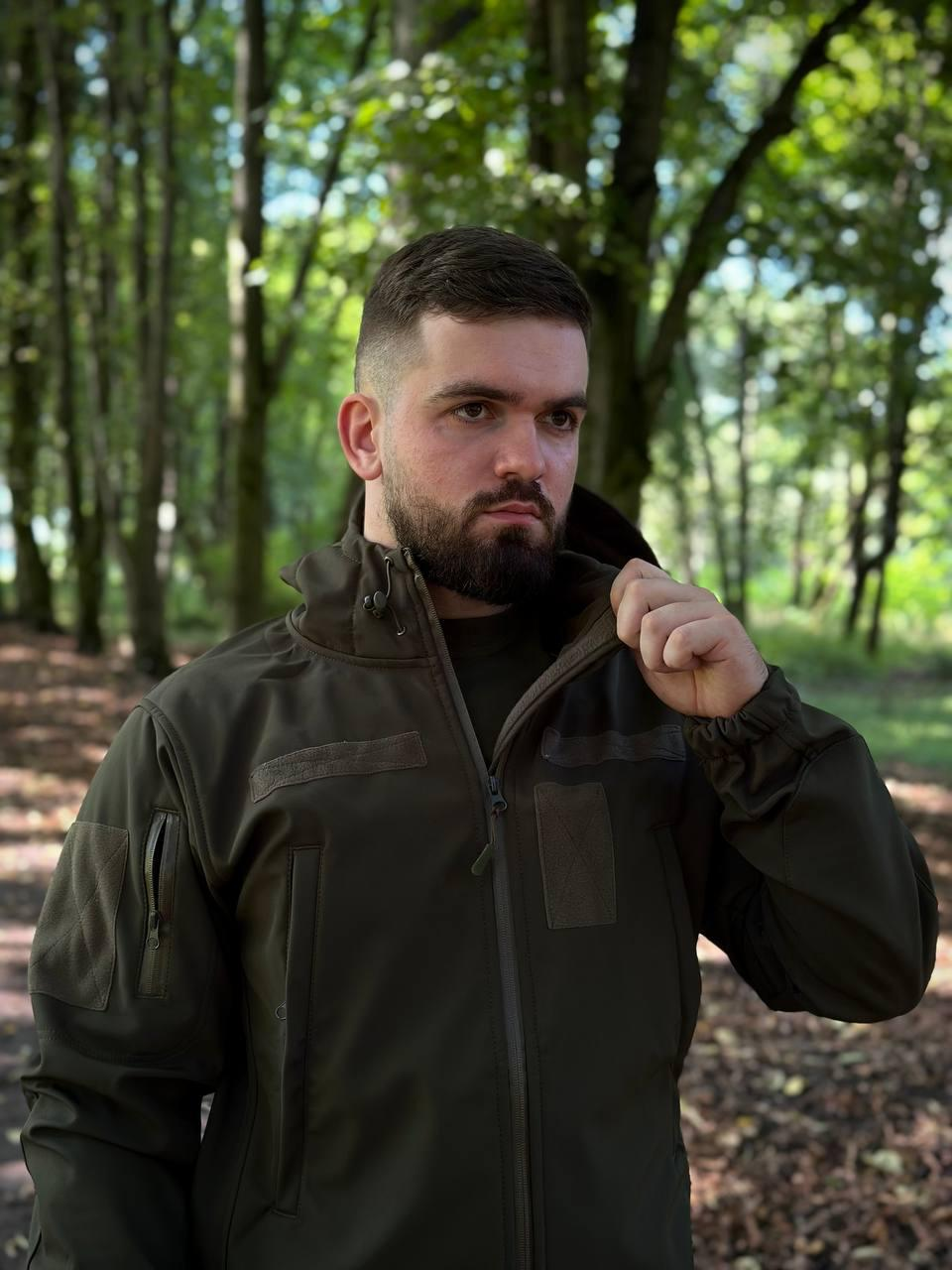 Костюм олива софтшел Military
