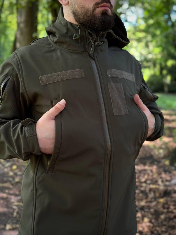 Костюм олива софтшел Military
