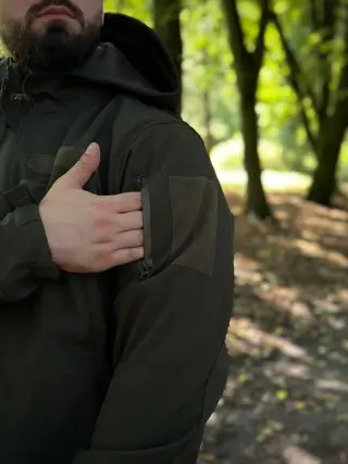 Костюм олива софтшел Military