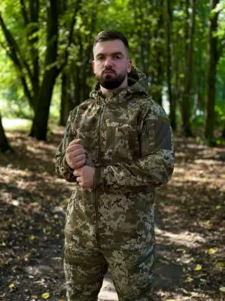Костюм піксель софтшел Military