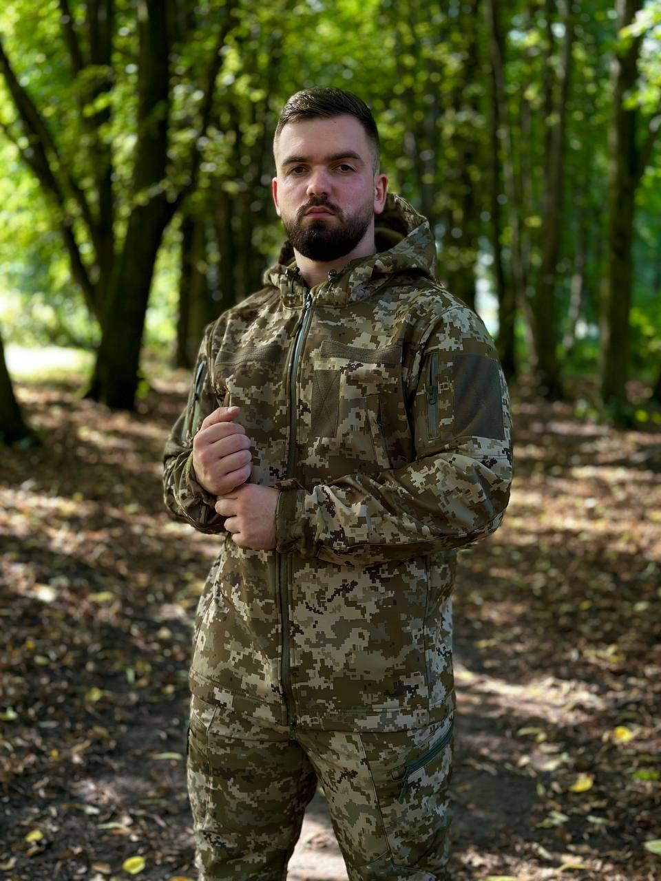 Костюм піксель софтшел Military