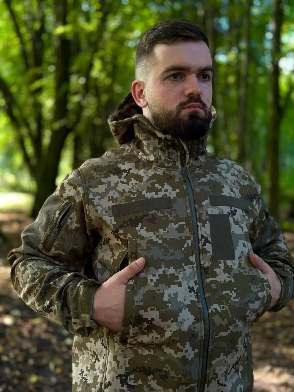 Костюм піксель софтшел Military