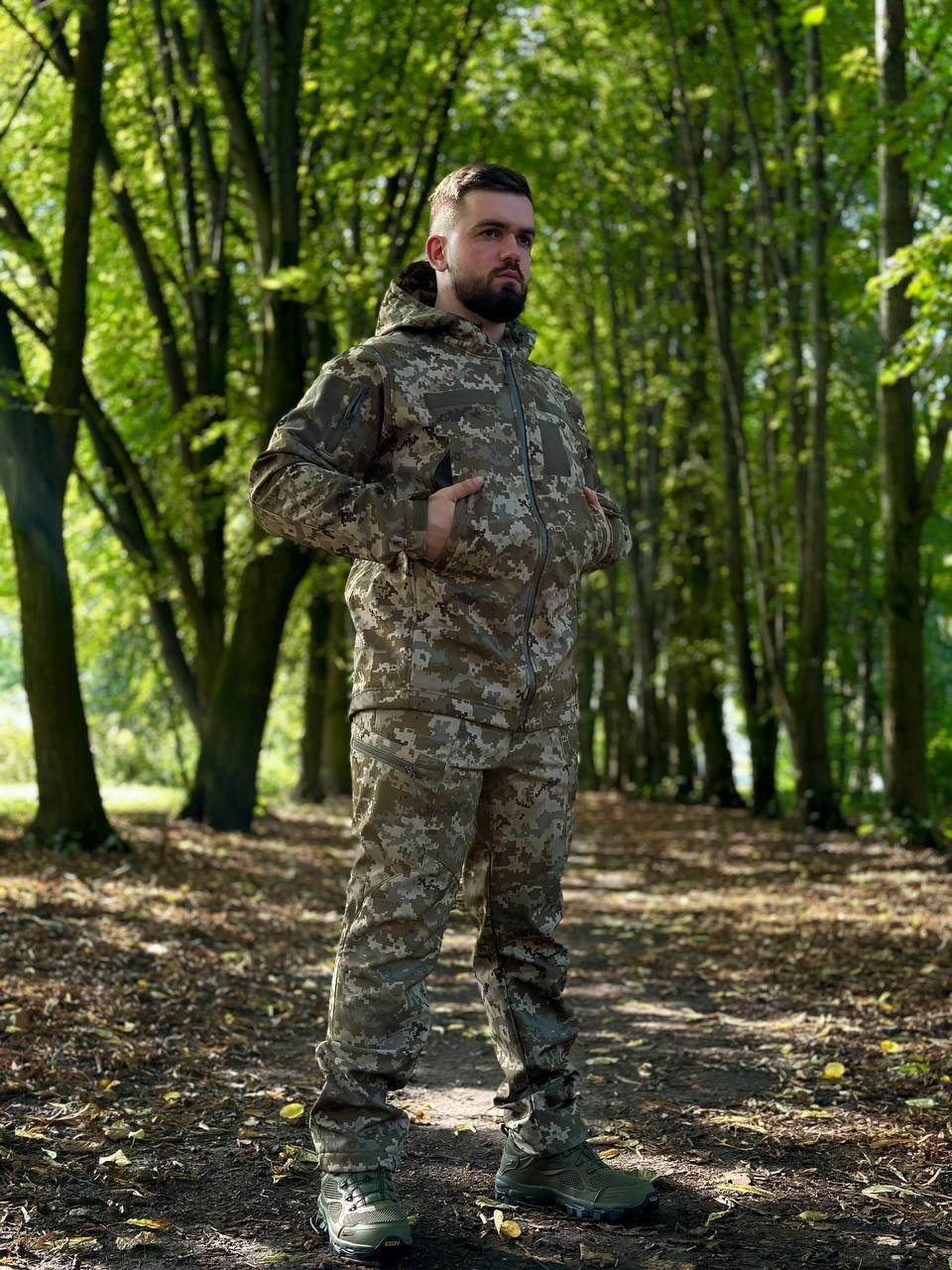 Костюм піксель софтшел Military