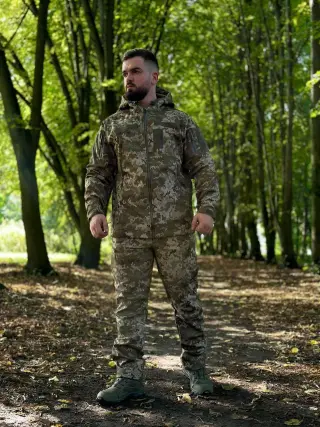 Костюм піксель софтшел Military