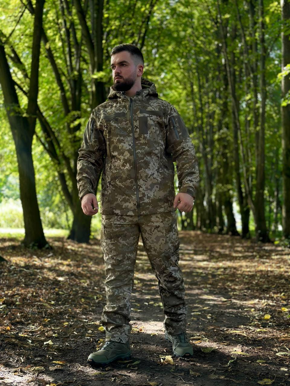 Костюм піксель софтшел Military