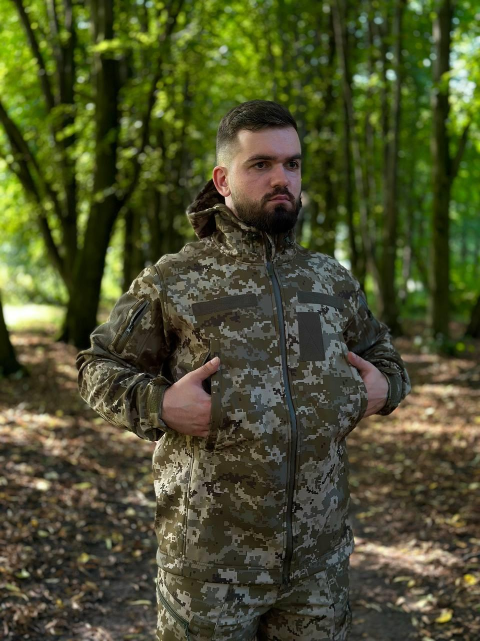 Костюм піксель софтшел Military