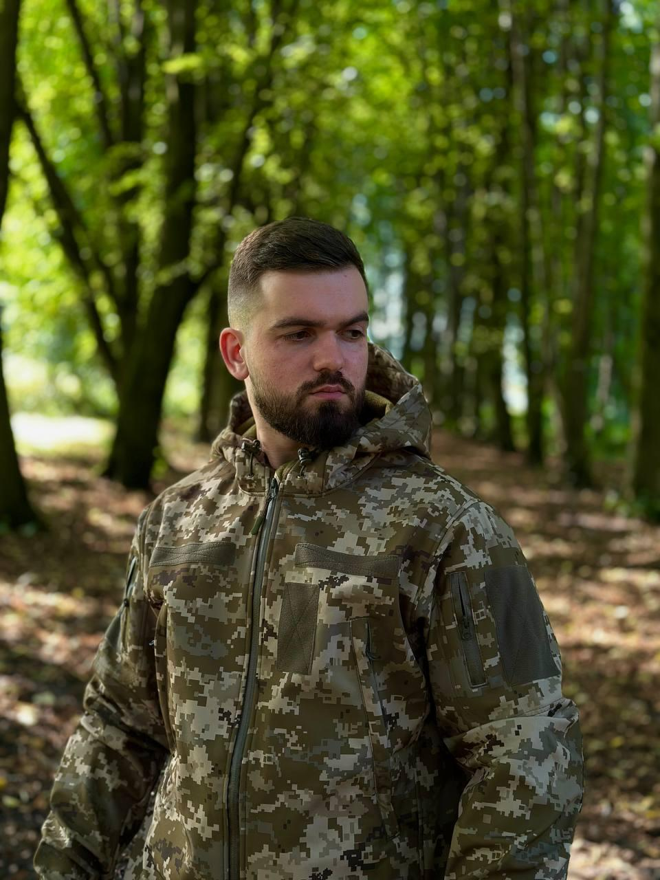 Костюм піксель софтшел Military