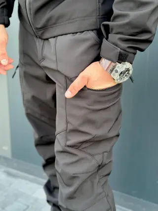 штани чорні софтшел Military