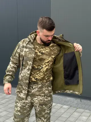 Костюм піксель софтшел B&L