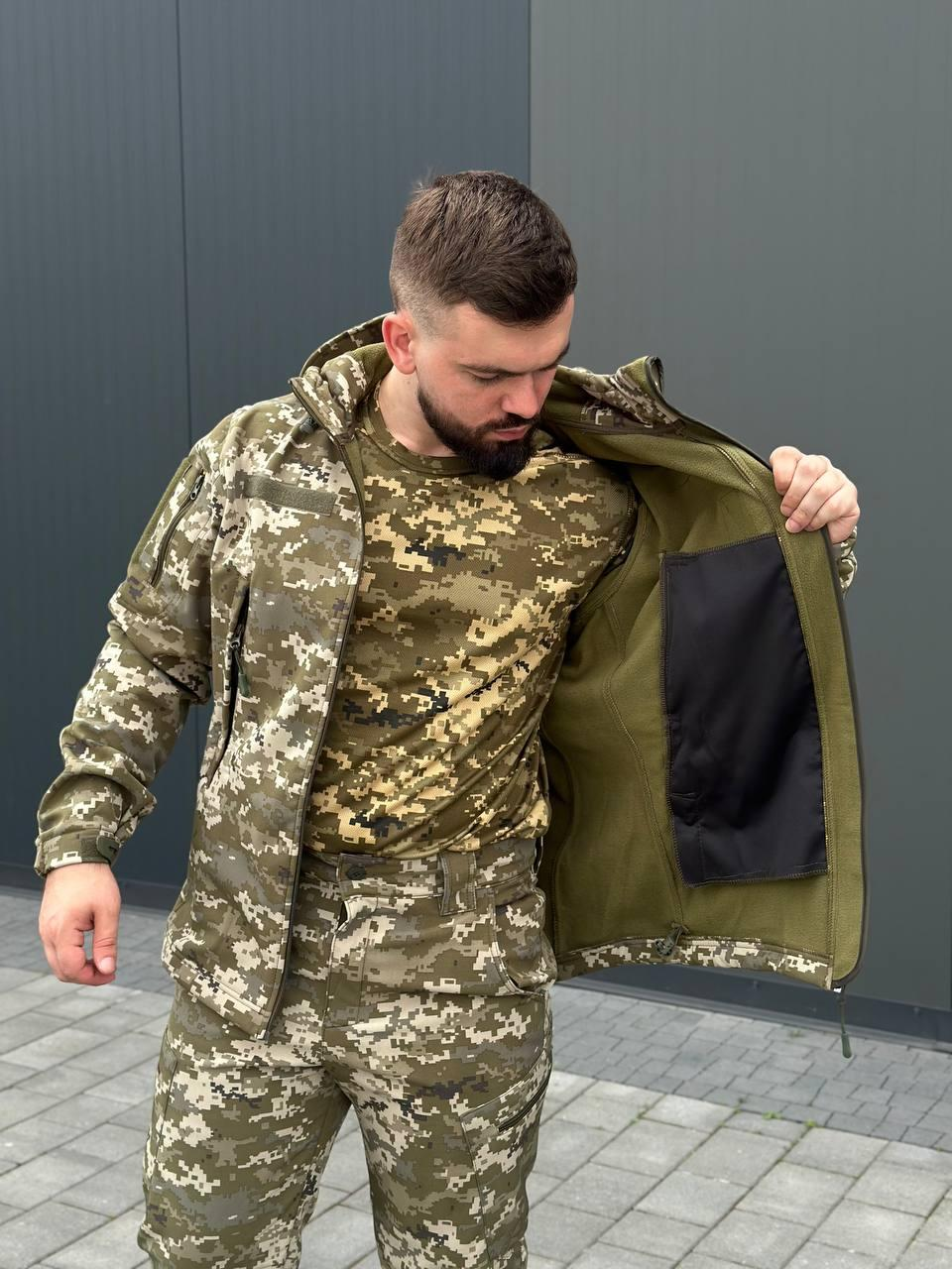 Костюм піксель софтшел B&L