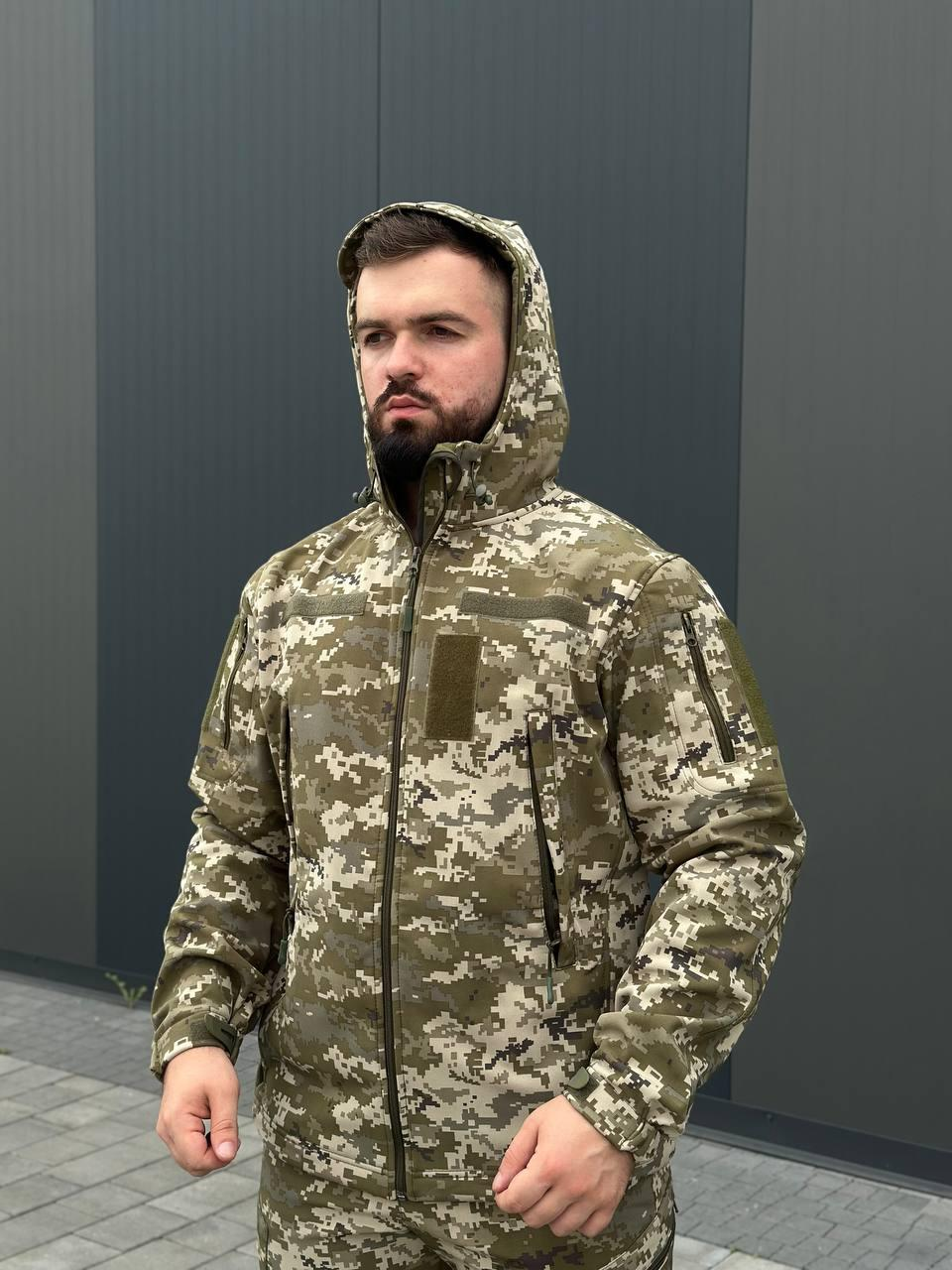 Костюм піксель софтшел B&L