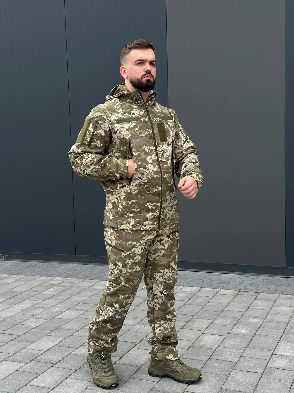 Костюм піксель софтшел B&L