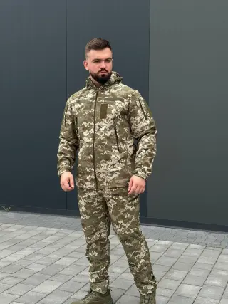 Костюм піксель софтшел B&L