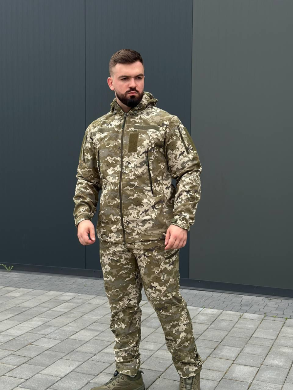 Костюм піксель софтшел B&L