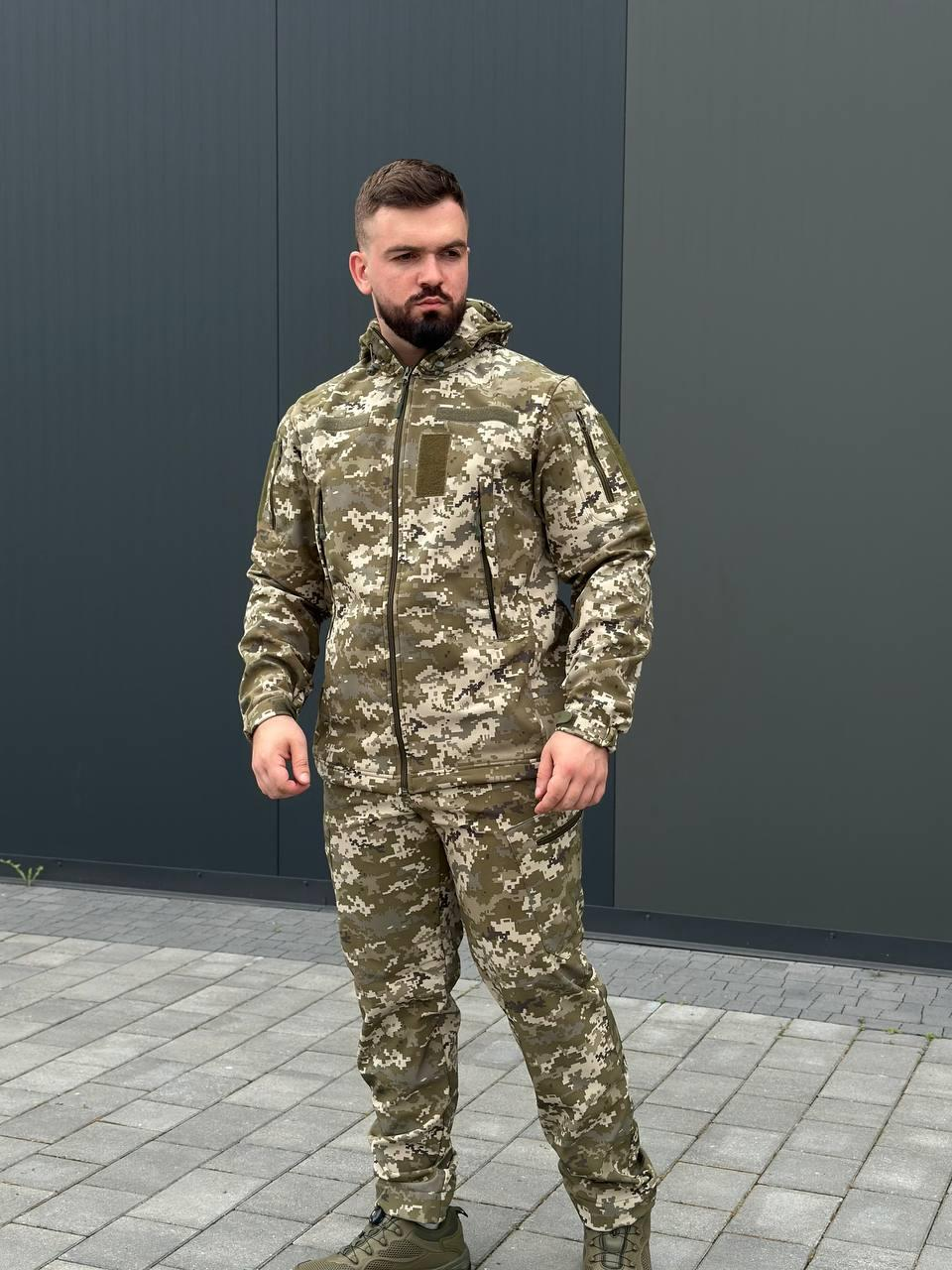 Костюм піксель софтшел B&L