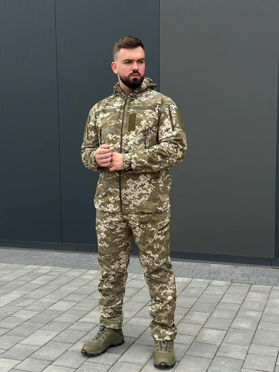 Костюм піксель софтшел B&L