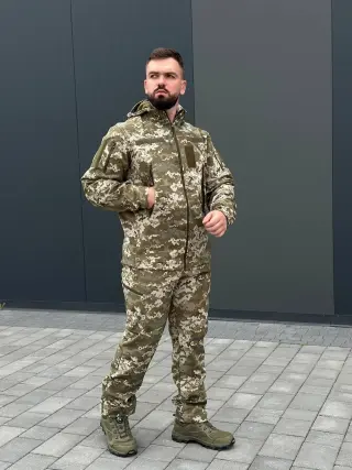 Костюм піксель софтшел B&L