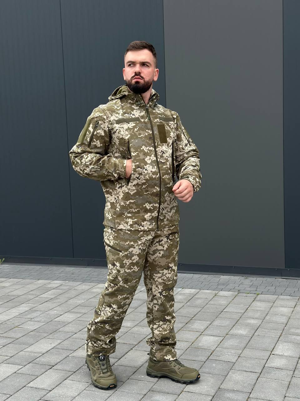 Костюм піксель софтшел B&L