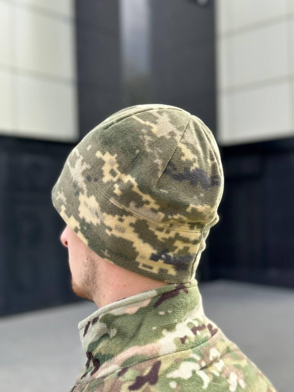 шапка фліс з гербом