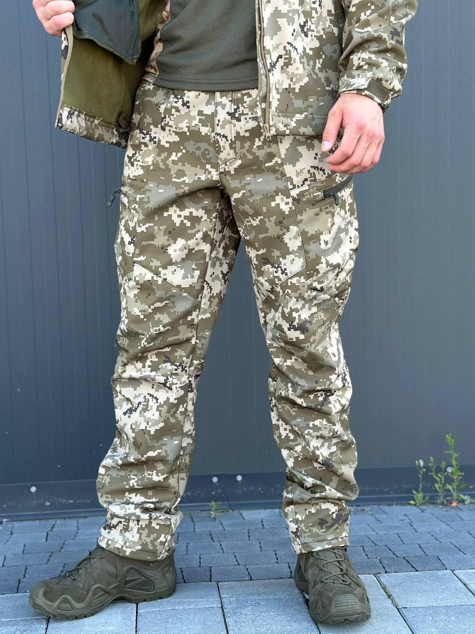 штани піксель софтшел R&M Military