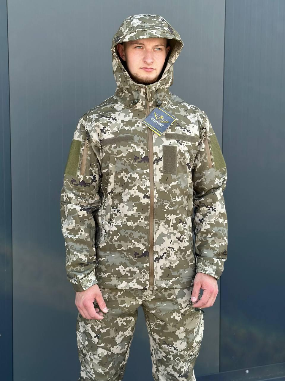 Куртка Софтшел піксель Military