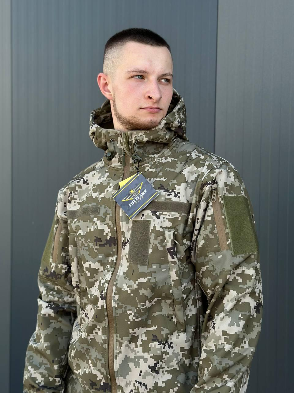 Куртка Софтшел піксель Military