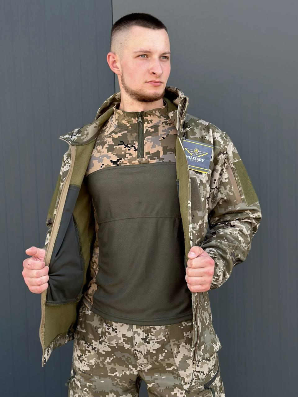 Куртка Софтшел піксель Military