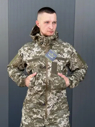 Куртка Софтшел піксель Military