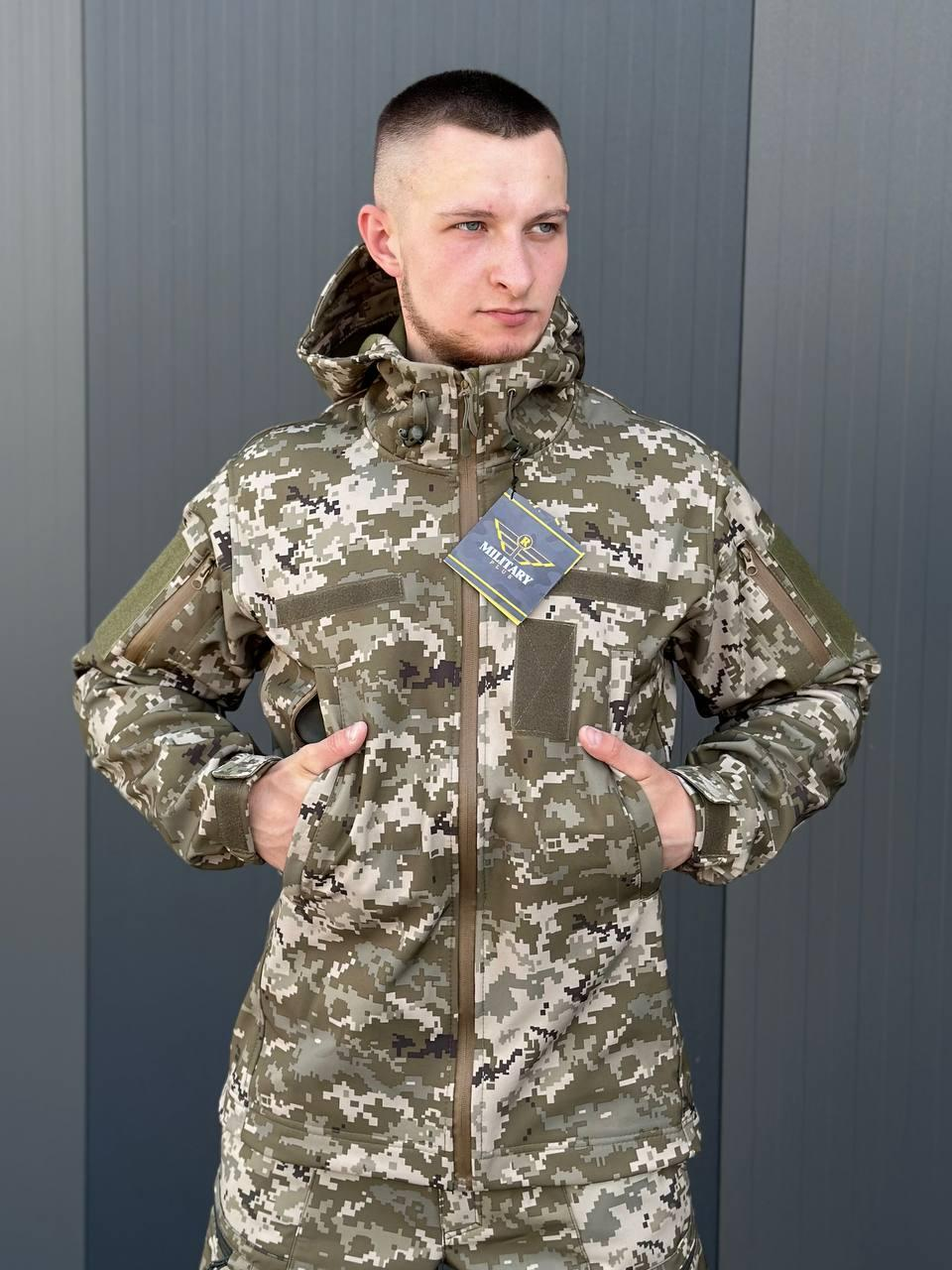 Куртка Софтшел піксель Military