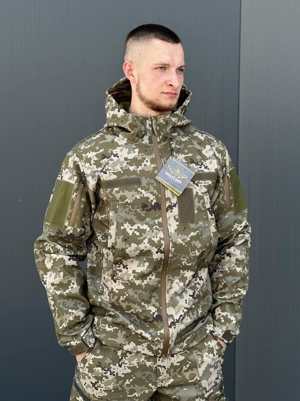 Куртка Софтшел піксель Military