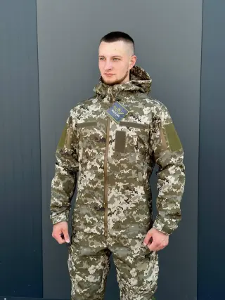 Куртка Софтшел піксель Military