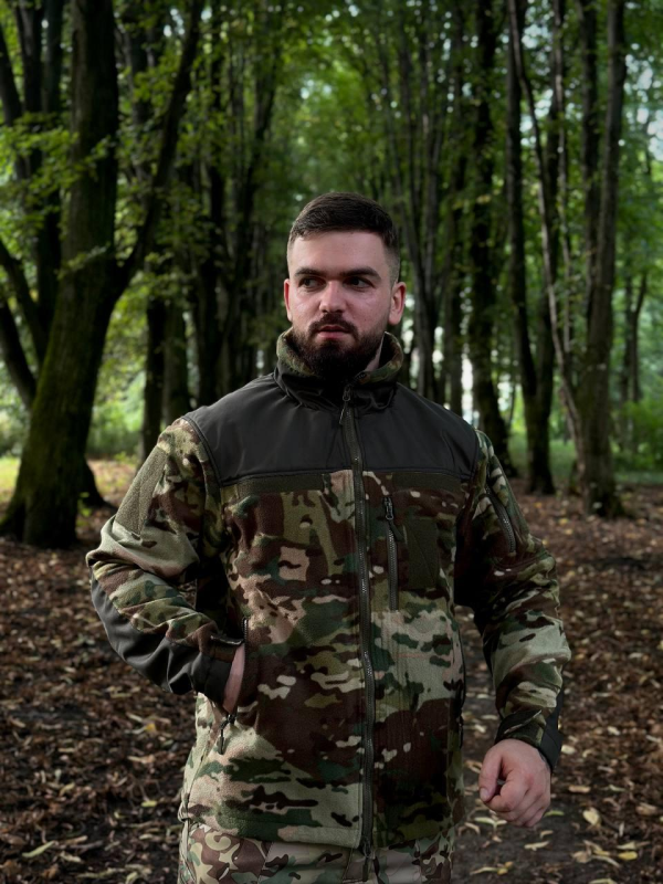 Флісова кофта мультикам Мілітарі