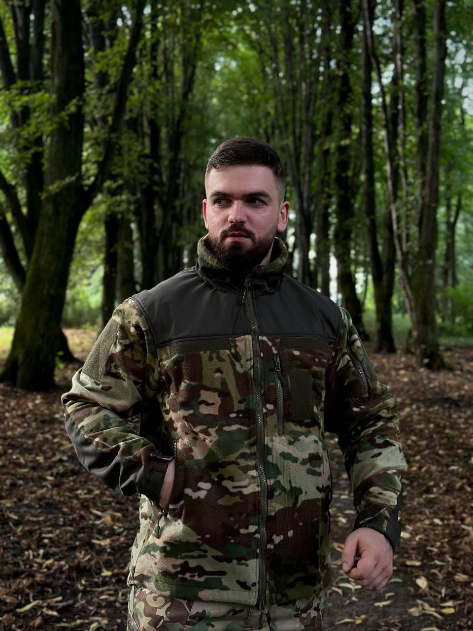 Флісова кофта мультикам Мілітарі